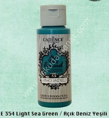 Cadence Style Matt Enamel Cam & Porselen Boyası 59 ml E 354 Light Sea Green Açık Deniz Yeşili