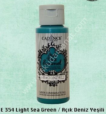 Cadence Style Matt Enamel Cam & Porselen Boyası 59 ml E 354 Light Sea Green Açık Deniz Yeşili