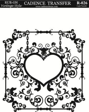 Cadence Rub-on Vintage Transfer 17*25 R-026
