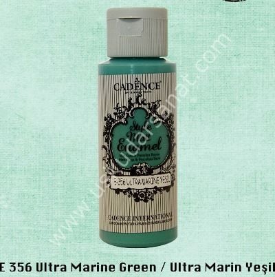 Cadence Style Matt Enamel Cam & Porselen Boyası 59 ml E 356 Ultramarine Green Ultramarin Yeşil