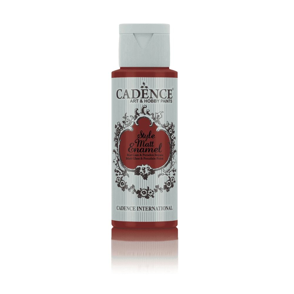 Cadence Style Matt Enamel Cam&Porselen Boyası 59 ml Mercan Kırmızı E-357