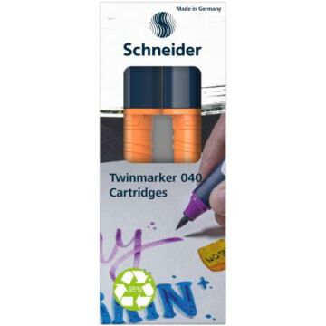 Schneider Paint-It 040 Twin Markör Kartuşu 2 li Koyu Turuncu