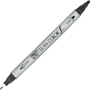 Zig Clean Color f Çift Uçlu Kalem 095 Dark Gray