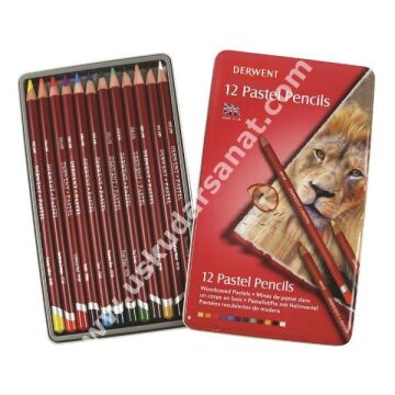 Derwent Soft Pastel Kalem 12'li Set teneke kutu