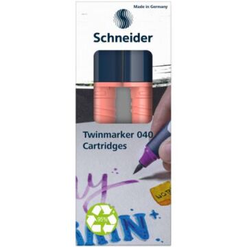 Schneider Paint-It 040 Twin Markör Kartuşu 2 li Gül