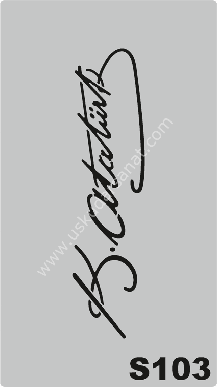 Mood Stencil Şablon 13x9 S 103