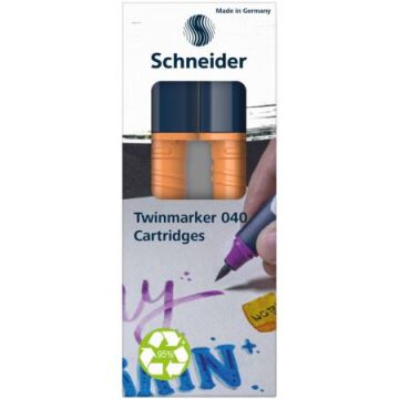 Schneider Paint-It 040 Twin Markör Kartuşu 2 li Sütlü Kahve