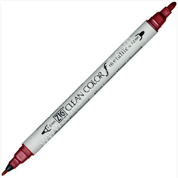 Zig Clean Color f Çift Uçlu Kalem 126 Metallic Red