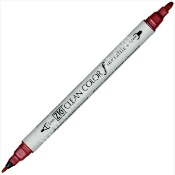 Zig Clean Color f Çift Uçlu Kalem 126 Metallic Red