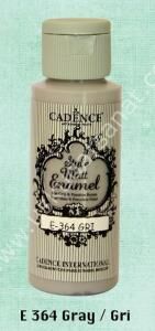 Cadence Style Matt Enamel Cam & Porselen Boyası 59 ml E 364 Gray Gri