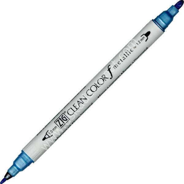 Zig Clean Color f Çift Uçlu Kalem 125 Metallic Blue