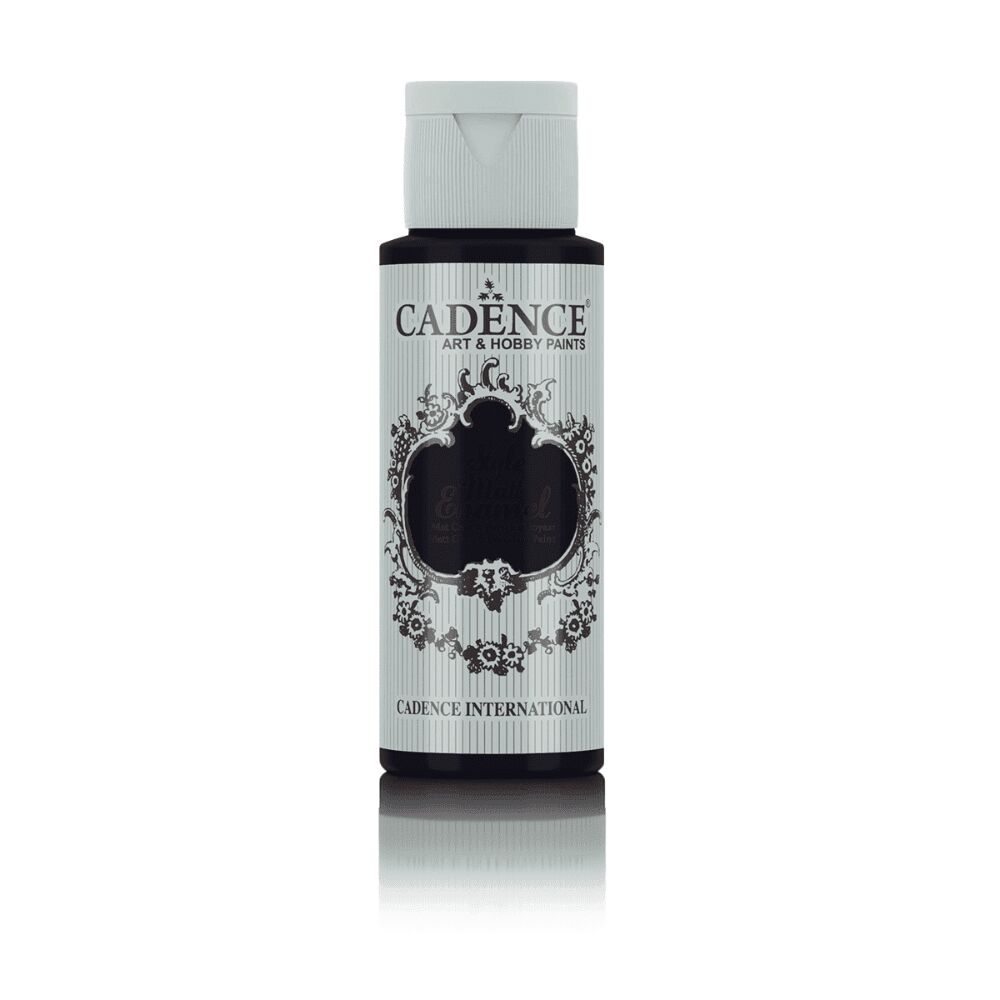 Cadence Style Matt Enamel Cam&Porselen Boyası 59 ml Siyah E-367