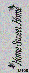 Mood Stencil Şablon 23x9 U100