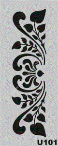 Mood Stencil Şablon 23x9 U101