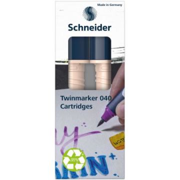 Schneider Paint-It 040 Twin Markör Kartuşu 2 li Somon