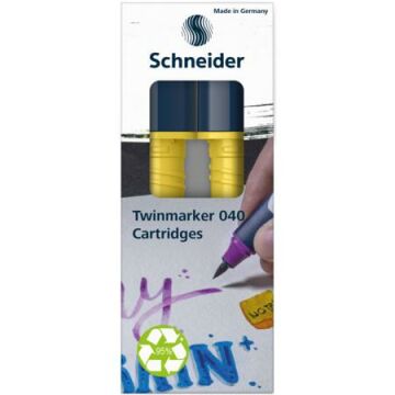 Schneider Paint-It 040 Twin Markör Kartuşu 2 li Hardal