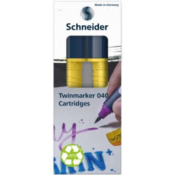 Schneider Paint-It 040 Twin Markör Kartuşu 2 li Hardal