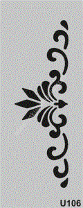 Mood Stencil Şablon 23x9 U106