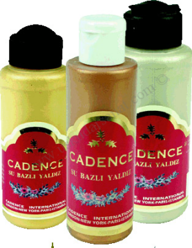 Cadence Su Bazlı Yaldız Boya 120ml 101 Y. Altın