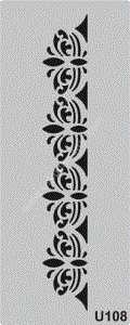 Mood Stencil Şablon 23x9 U108