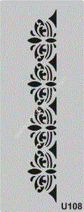 Mood Stencil Şablon 23x9 U108