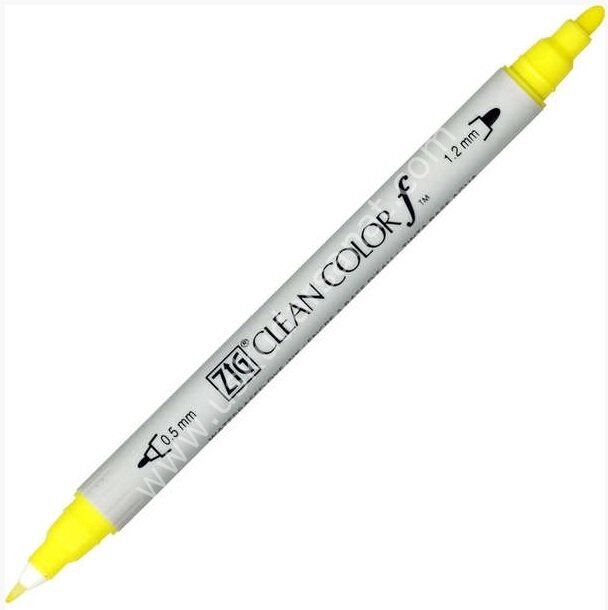 Zig Clean Color f Çift Uçlu Kalem 051 Lemon Yellow