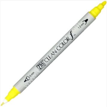 Zig Clean Color f Çift Uçlu Kalem 051 Lemon Yellow