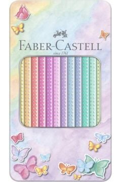 Faber Castell Parlak Pastel Renkli 12'li Boya Kalemi