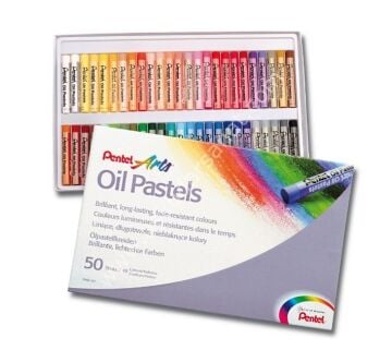 Pentel Arts Yağlı Pastel 50 Renk
