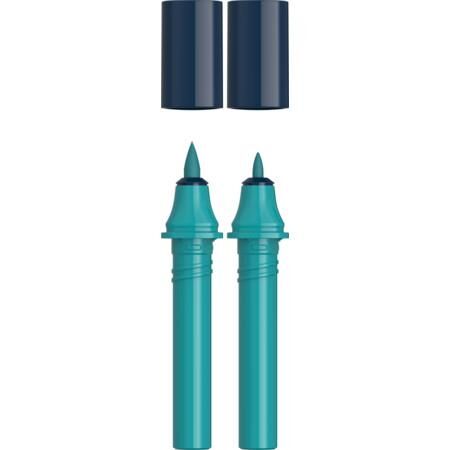 Schneider Paint-It 040 Twin Markör Kartuşu 2 li Koyu Turkuaz