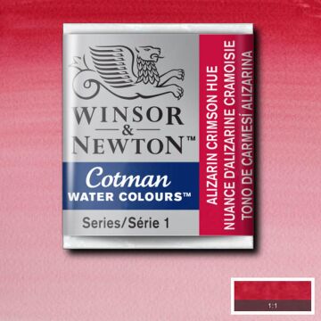 Winsor & Newton Cotman Yarım Tablet Suluboya Alizarin Crimson Hue 003