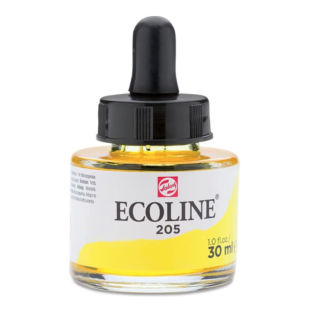 Ecoline Liquid Watercolour Sıvı Suluboya 30 ml Lemon Yellow 205