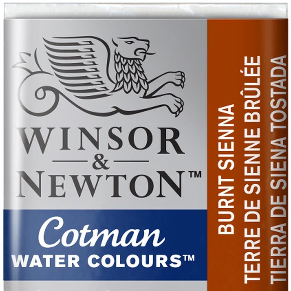 Winsor & Newton Cotman Yarım Tablet Suluboya Burnt Sienna 074