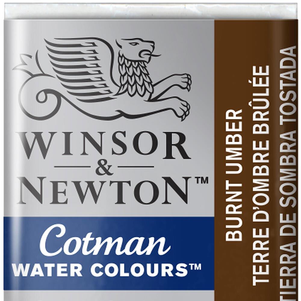 Winsor & Newton Cotman Yarım Tablet Suluboya Burnt Umber 076