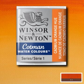 Winsor & Newton Cotman Yarım Tablet Suluboya Cadmium Orange Hue 090