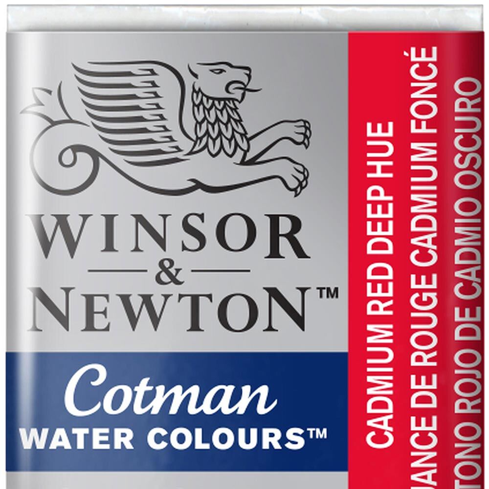 Winsor & Newton Cotman Yarım Tablet Suluboya Cadmium Red Deep Hue 098