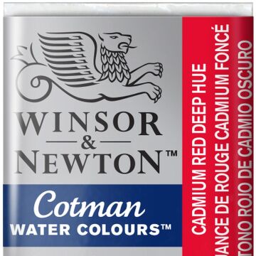Winsor & Newton Cotman Yarım Tablet Suluboya Cadmium Red Deep Hue 098