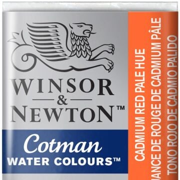 Winsor & Newton Cotman Yarım Tablet Suluboya Cadmium Red Pale Hue 103