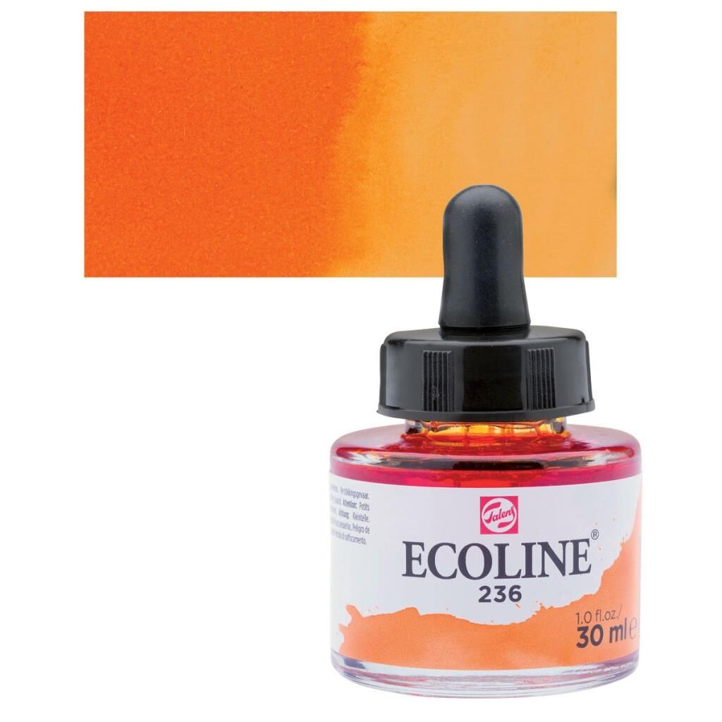 Talens Ecoline Sıvı Suluboya 30 ml. 237 Deep Orange