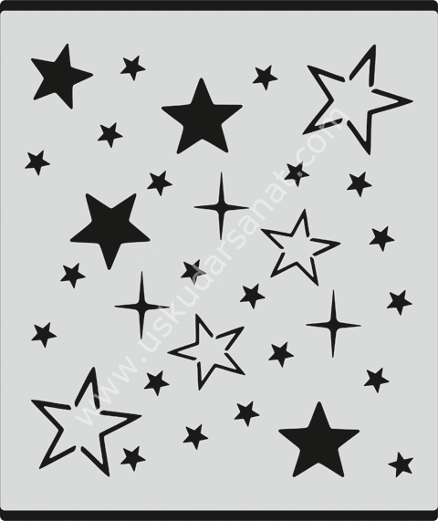 Mood Stencil Şablon 21x24 L075