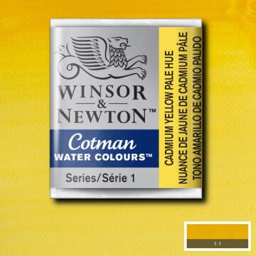 Winsor & Newton Cotman Yarım Tablet Suluboya Cadmium Yellow Pale Hue 119