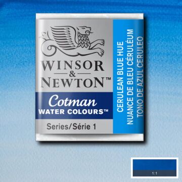 Winsor & Newton Cotman Yarım Tablet Suluboya Cerulean Blue Hue 139
