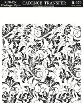 Cadence Rub-on Vintage Transfer 17*25 R-070