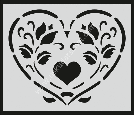 Mood Stencil Şablon 21x27 L079