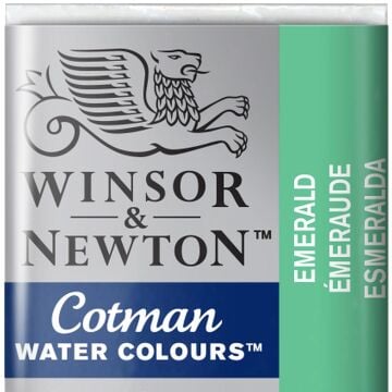 Winsor & Newton Cotman Yarım Tablet Suluboya Emerald 235