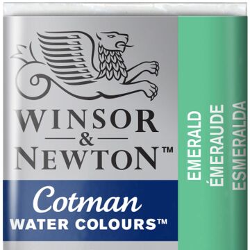 Winsor & Newton Cotman Yarım Tablet Suluboya Emerald 235