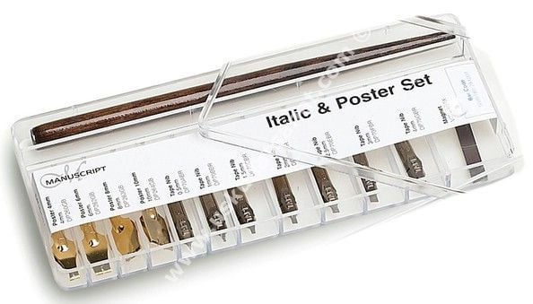 Manuscript Italic & Poster Set Kaligrafi Uç Seti