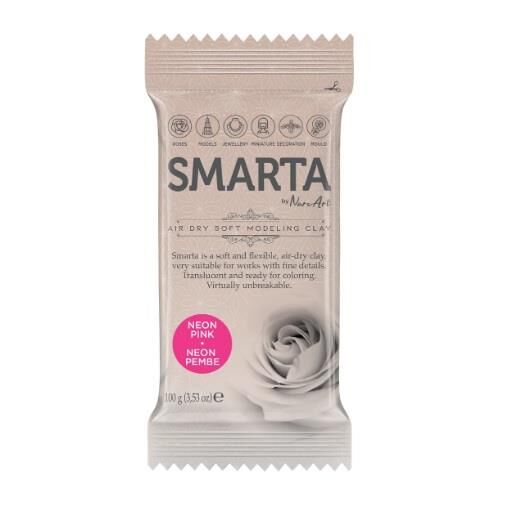 Smarta Hava ile kuruyan Yumuşak Model Hamuru 100gr NEON PEMBE 23