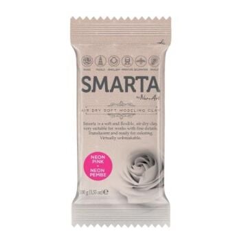Smarta Hava ile kuruyan Yumuşak Model Hamuru 100gr NEON PEMBE 23