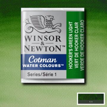 Winsor & Newton Cotman Yarım Tablet Suluboya Hooker's Green Light 314